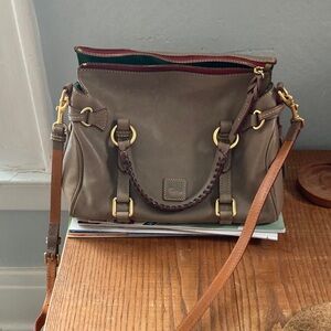 Dooney & Bourke Taupe Leather Florentine mini Satchel